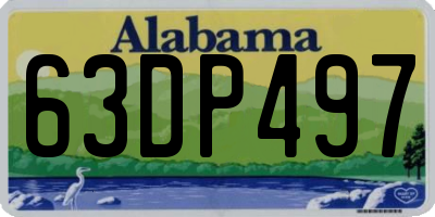 AL license plate 63DP497