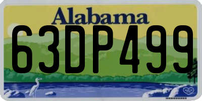 AL license plate 63DP499