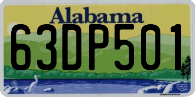 AL license plate 63DP501