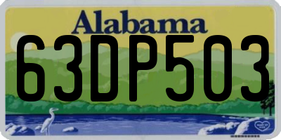 AL license plate 63DP503