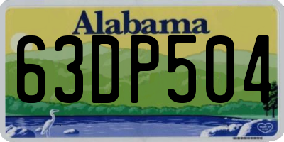 AL license plate 63DP504