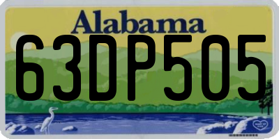 AL license plate 63DP505
