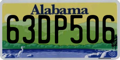 AL license plate 63DP506