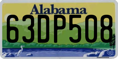 AL license plate 63DP508