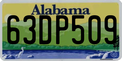 AL license plate 63DP509