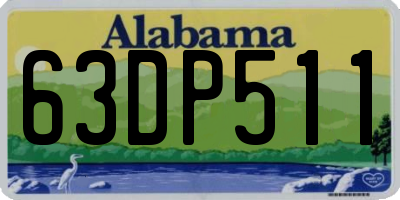 AL license plate 63DP511