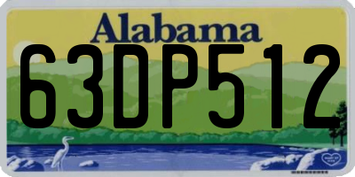 AL license plate 63DP512