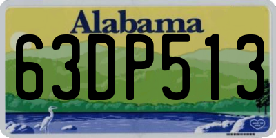 AL license plate 63DP513