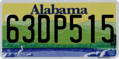 AL license plate 63DP515