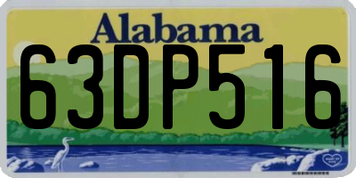 AL license plate 63DP516