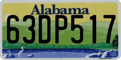 AL license plate 63DP517