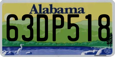 AL license plate 63DP518