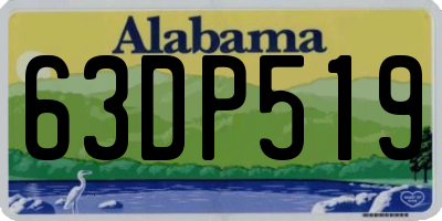 AL license plate 63DP519