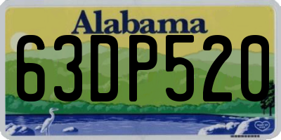 AL license plate 63DP520
