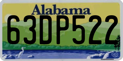 AL license plate 63DP522