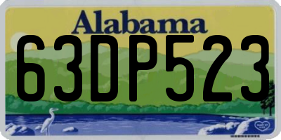 AL license plate 63DP523