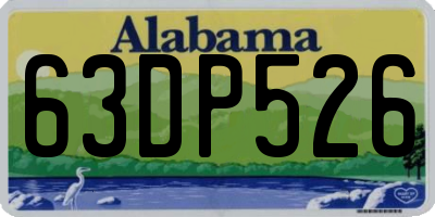 AL license plate 63DP526