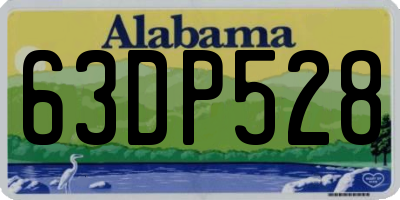 AL license plate 63DP528