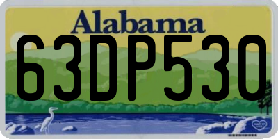 AL license plate 63DP530
