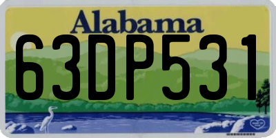 AL license plate 63DP531