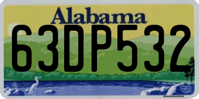 AL license plate 63DP532