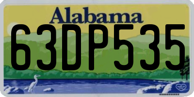 AL license plate 63DP535
