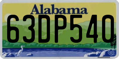 AL license plate 63DP540