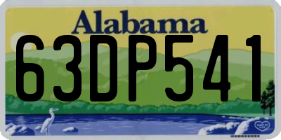AL license plate 63DP541