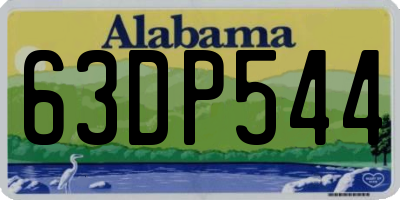 AL license plate 63DP544