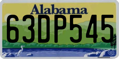 AL license plate 63DP545