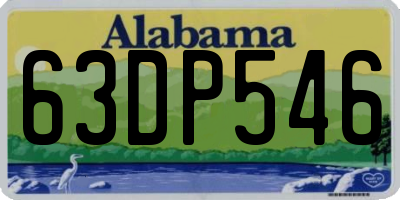 AL license plate 63DP546