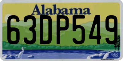 AL license plate 63DP549