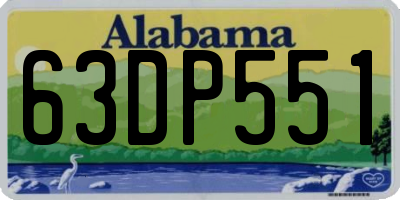 AL license plate 63DP551