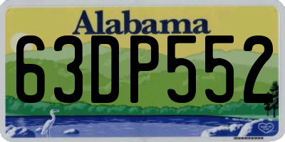 AL license plate 63DP552