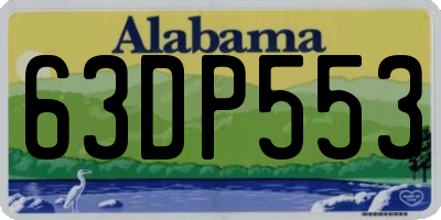 AL license plate 63DP553