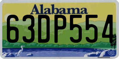 AL license plate 63DP554