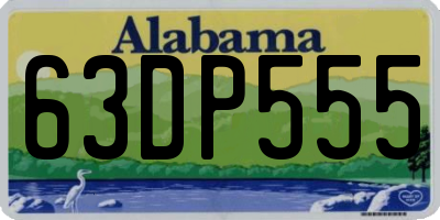 AL license plate 63DP555
