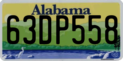 AL license plate 63DP558