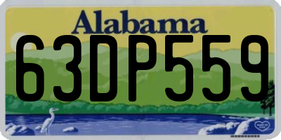 AL license plate 63DP559