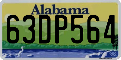 AL license plate 63DP564