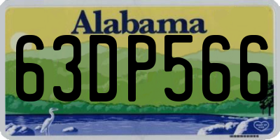 AL license plate 63DP566