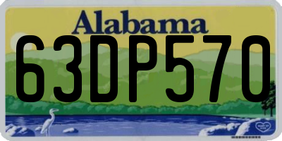 AL license plate 63DP570