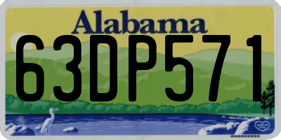 AL license plate 63DP571