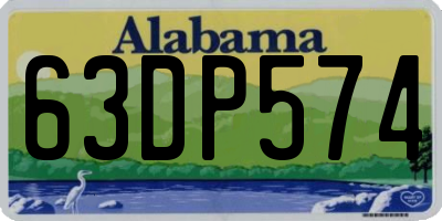 AL license plate 63DP574