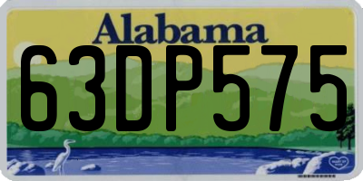 AL license plate 63DP575