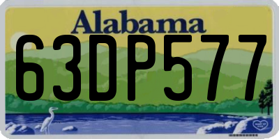 AL license plate 63DP577