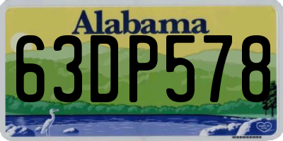 AL license plate 63DP578