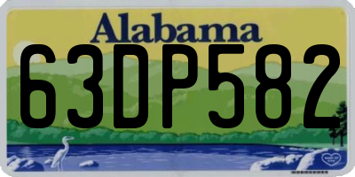 AL license plate 63DP582