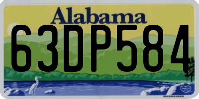 AL license plate 63DP584
