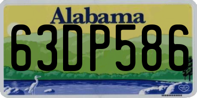 AL license plate 63DP586